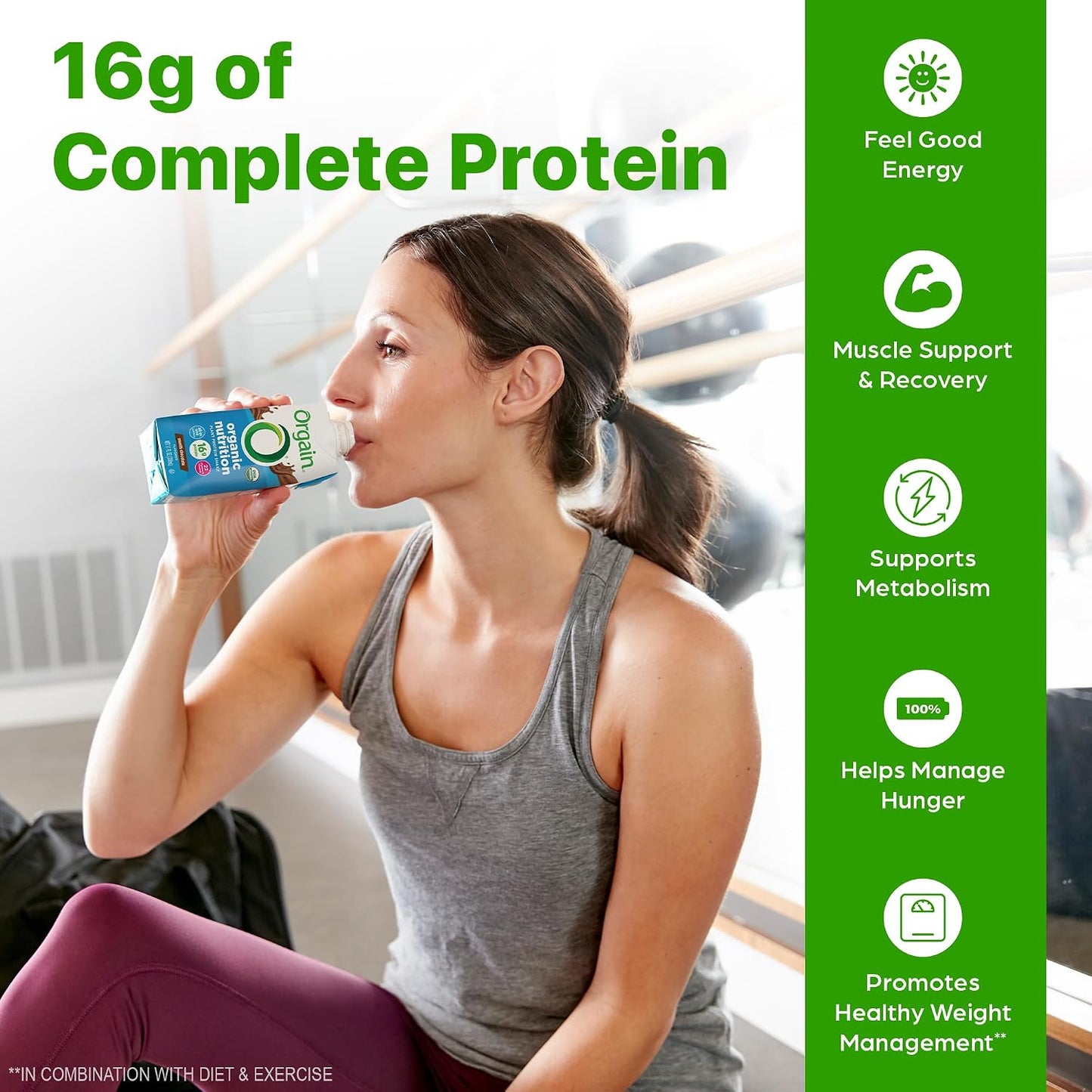 Orgain Organic Nutritional Vegan Protein Shake, Smooth Chocolate - 16g Plant Based Protein, Meal Replacement, 22 Vitamins & Minerals, Fruits & Vegetables, Gluten Free, Non-GMO, 11 Fl Oz (Pack of 12)