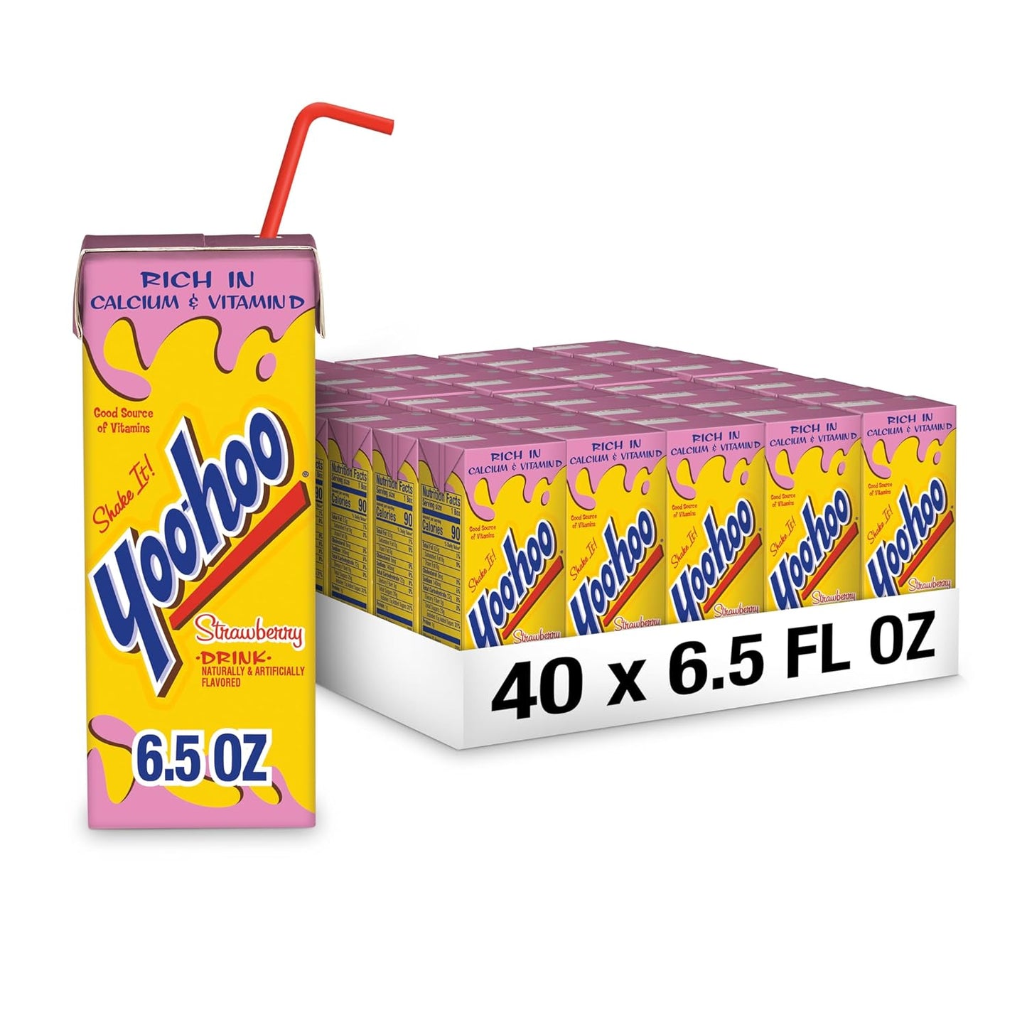 Yoo-hoo Chocolate Drink, 6.5 fl oz boxes, 32 pack