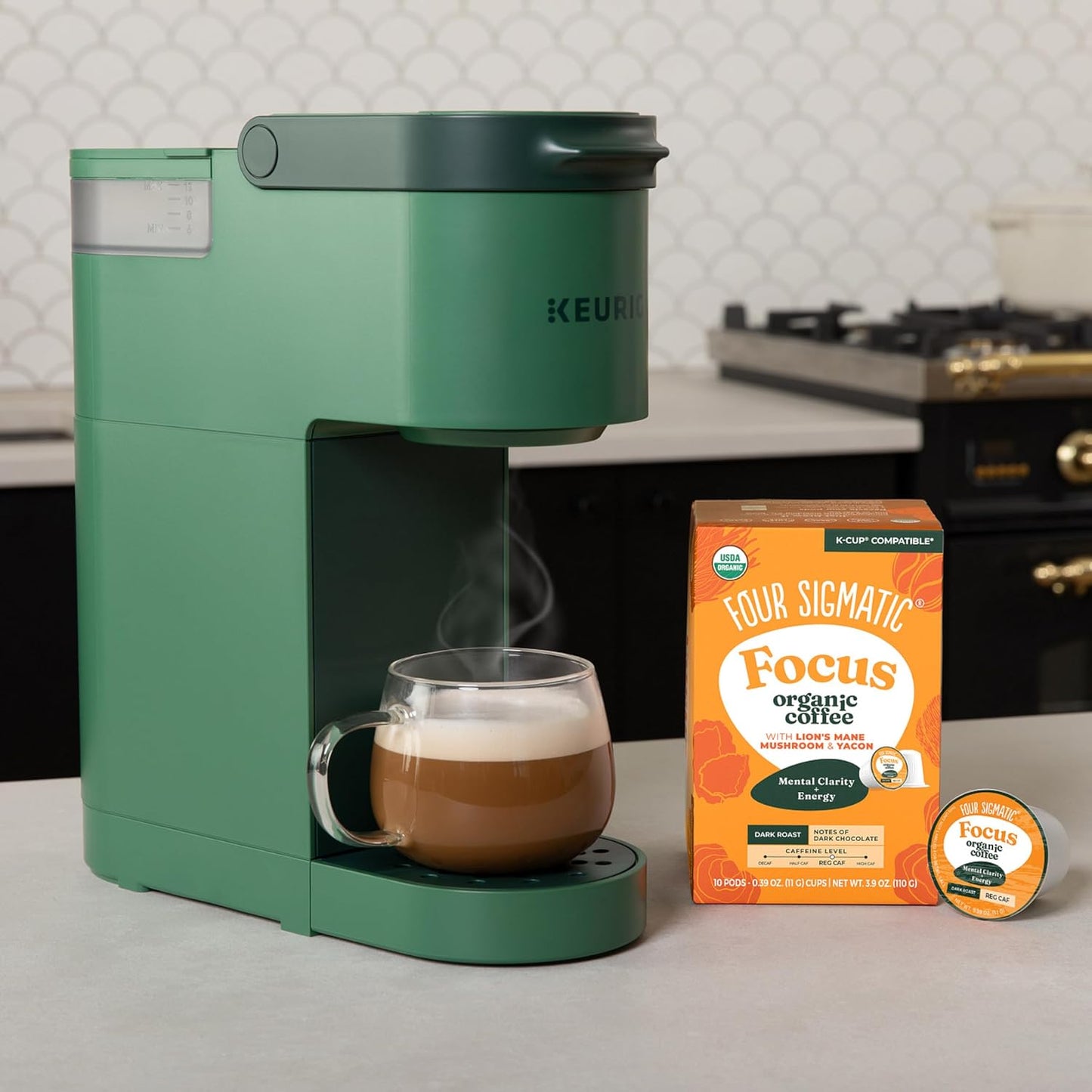 Four Sigmatic Mushroom Coffee K-Cups with Lion's Mane and Yacon
