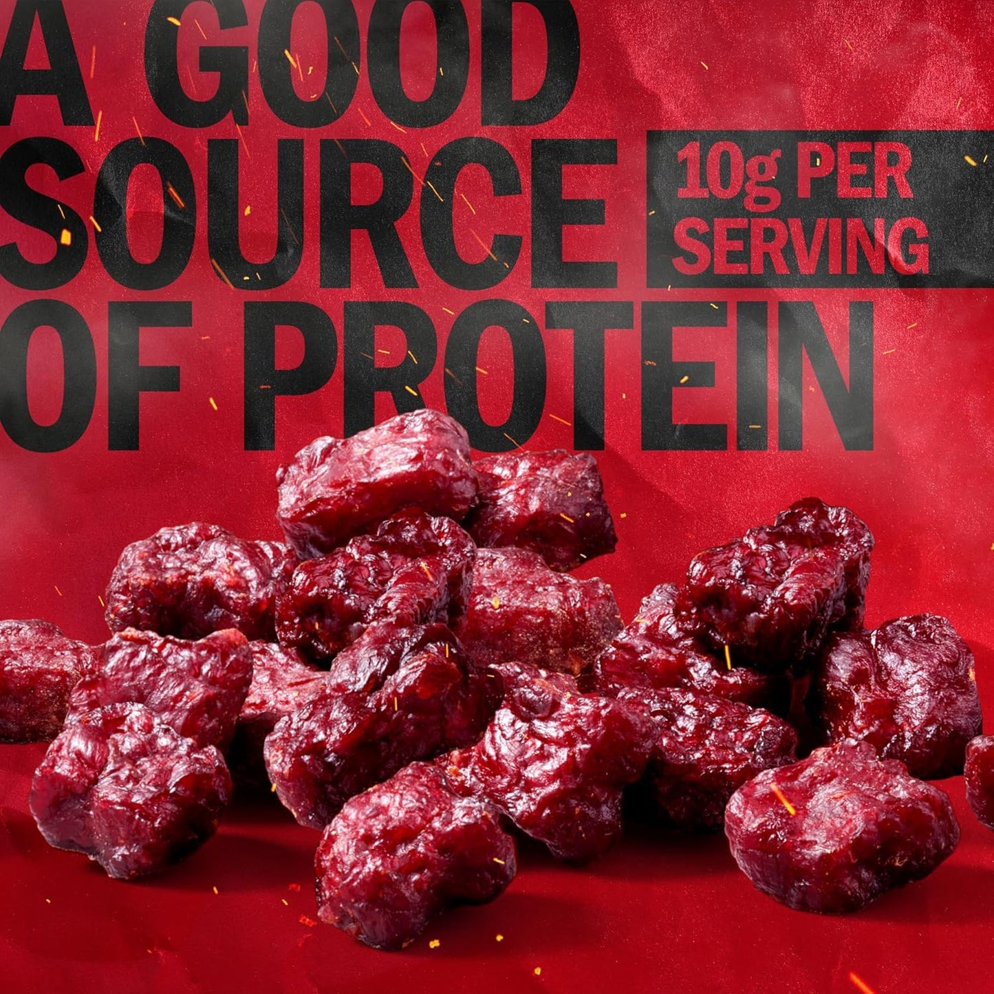Jack Link's Teriyaki Beef Tender Bites, 8 oz Bag, Ready to Eat Protein Snacks