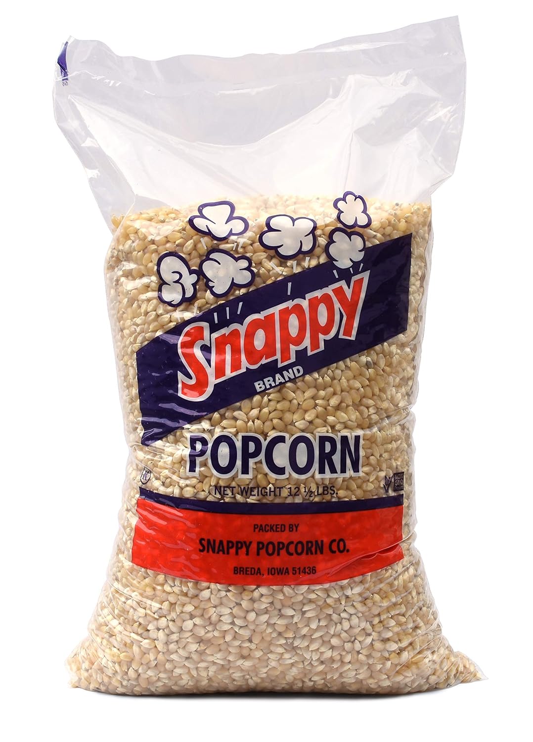 Yellow Popcorn Kernels for Popping, Non-GMO Whole Grain, 12.5 lb Bulk Bag