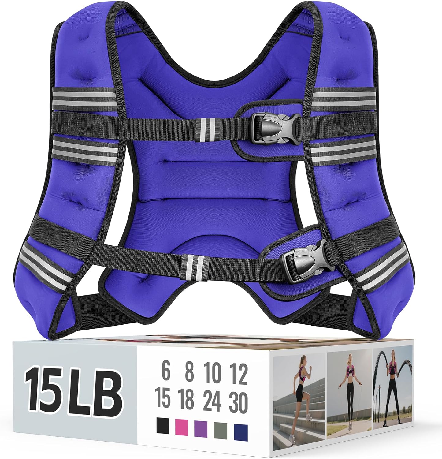 Zeerun Weighted Vest for Women & Men - Adjustable Fitness Training Vest