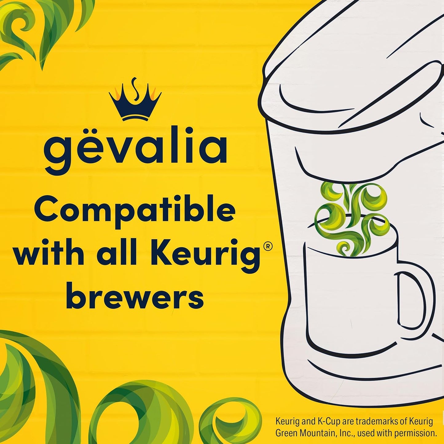 Gevalia Colombia Medium Roast K-Cup Coffee Pods, 22-count box, Keurig compatible