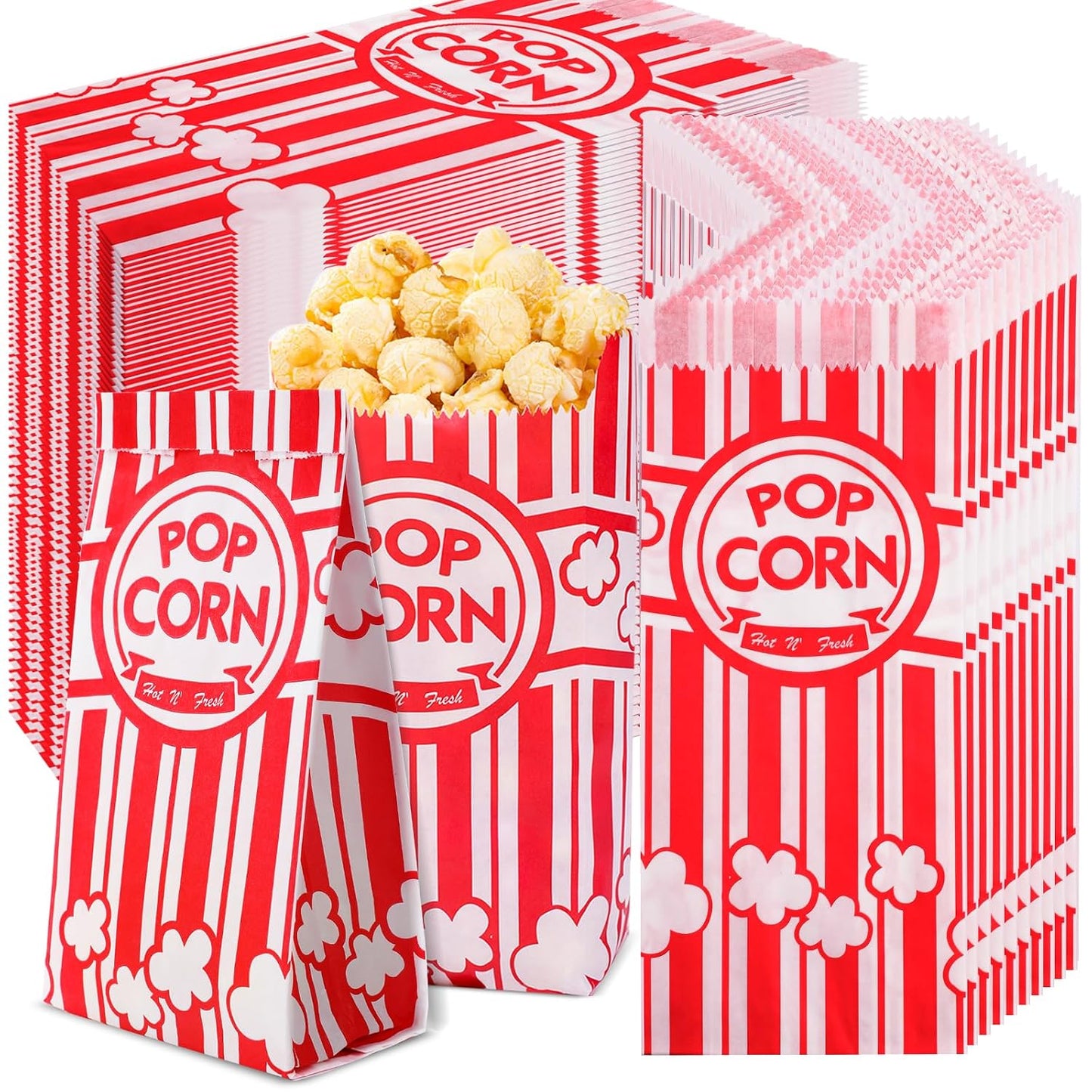 600 pack 1oz popcorn bags for popcorn machines and movie nights