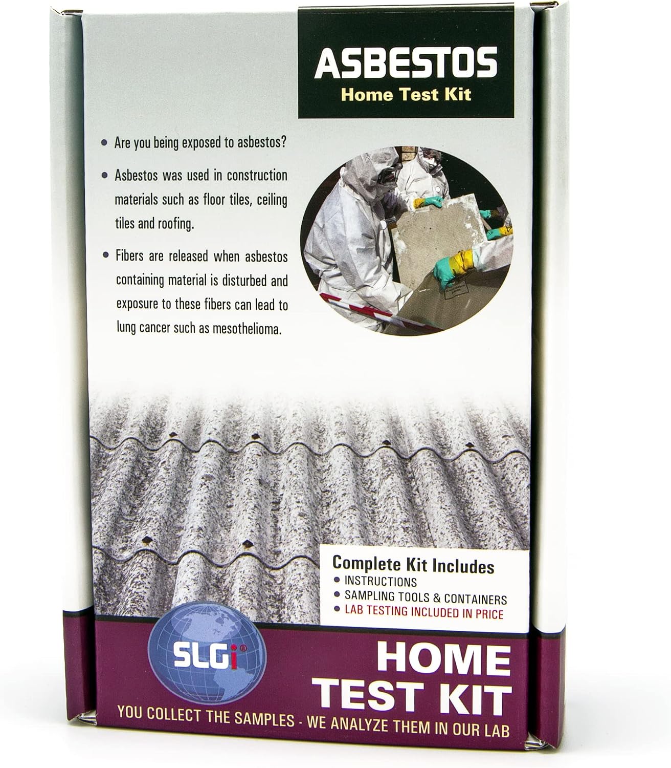 Asbestos Test Kit with Return Ground Shipping and 5 Day Analysis
