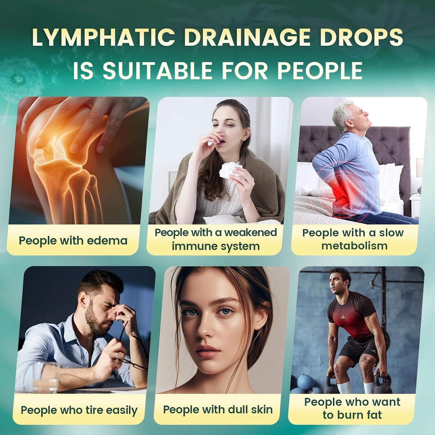 21-in-1 Lymphatic Drainage Drops for Immune System Support with Echinacea and Turmeric 2 FL OZ