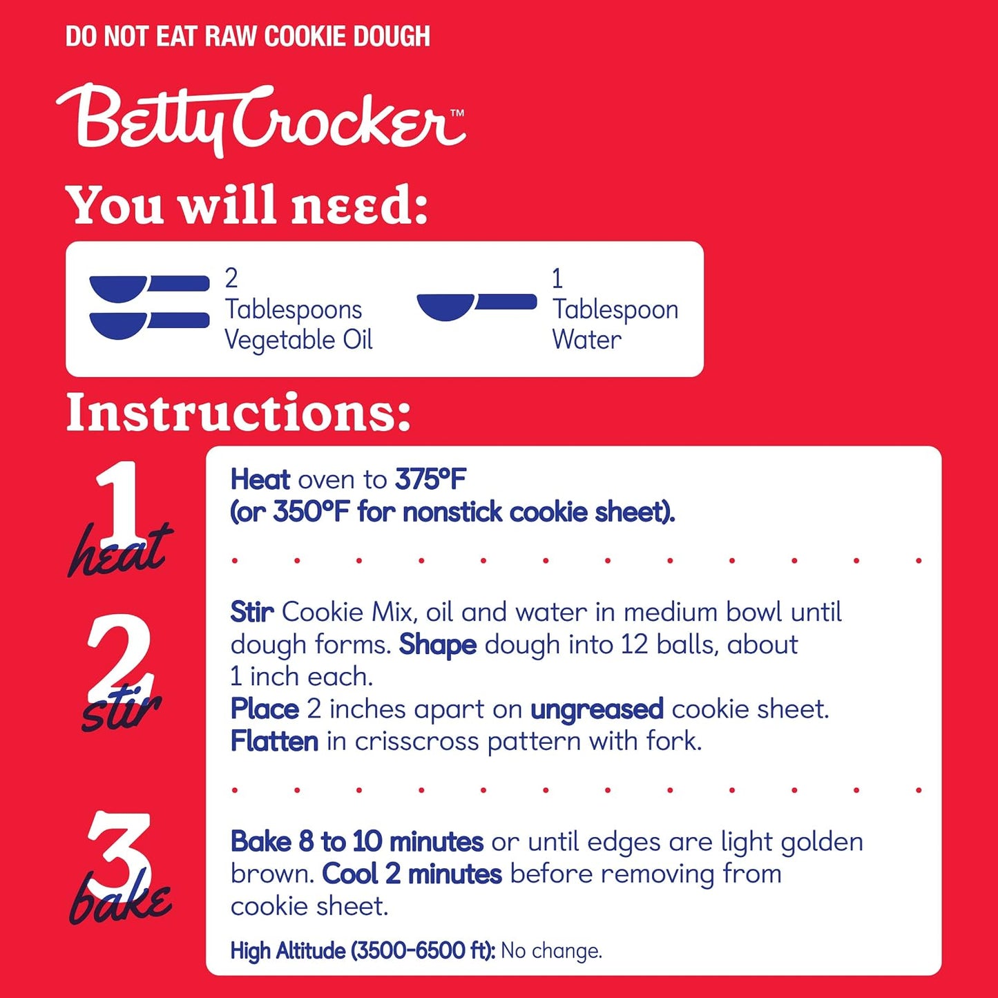 Betty Crocker Peanut Butter Cookie Mix, Makes 12 Cookies, 7.2 oz