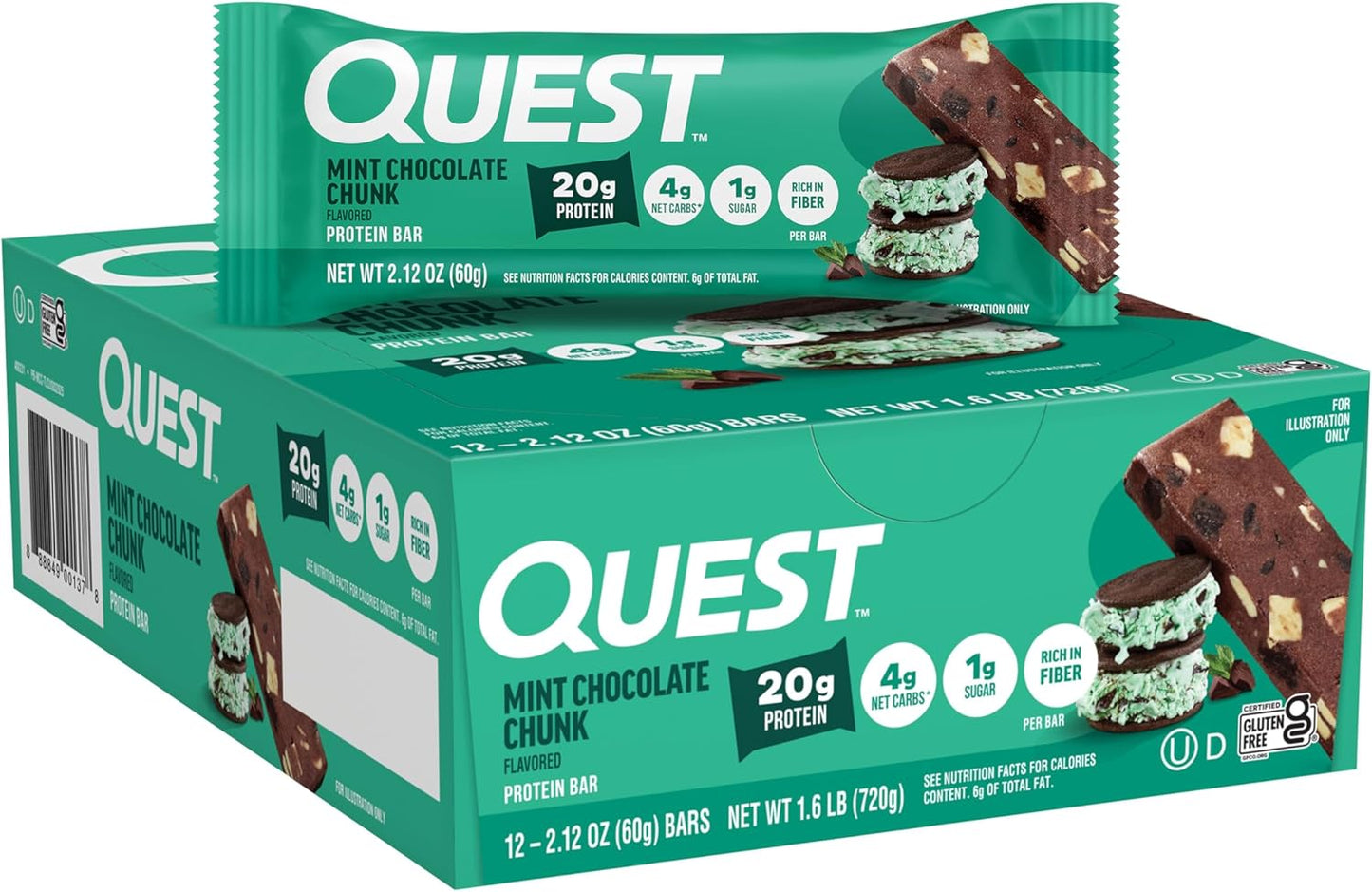 Quest Nutrition Ultimate Variety Pack Protein Bars, 12 Count, Gluten Free, Keto Friendly