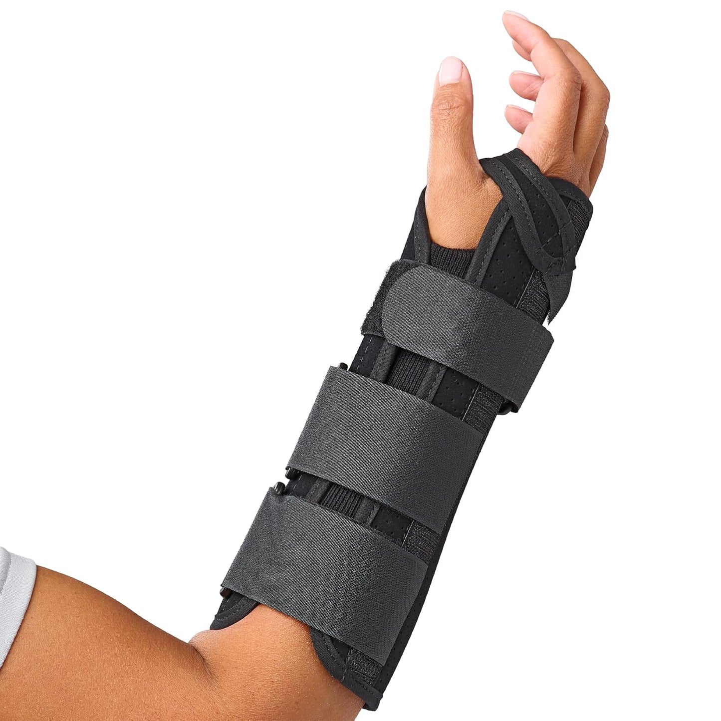 Medline Wrist and Forearm Splints, Medium, 10", Right Arm, for Immobilization and Support