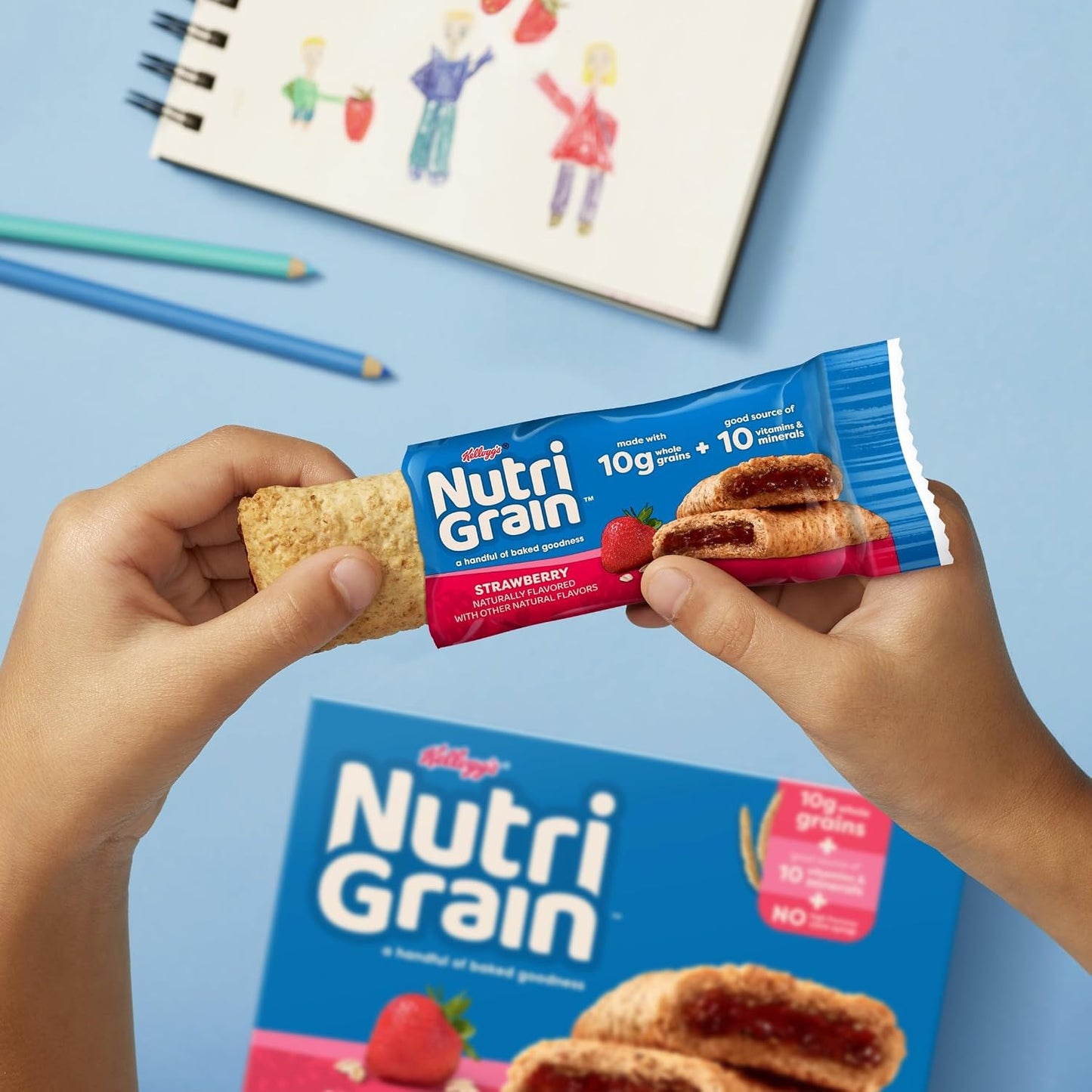 Nutri-Grain Soft Baked Breakfast Bars, 48 Count, 6 Boxes, Strawberry Flavor