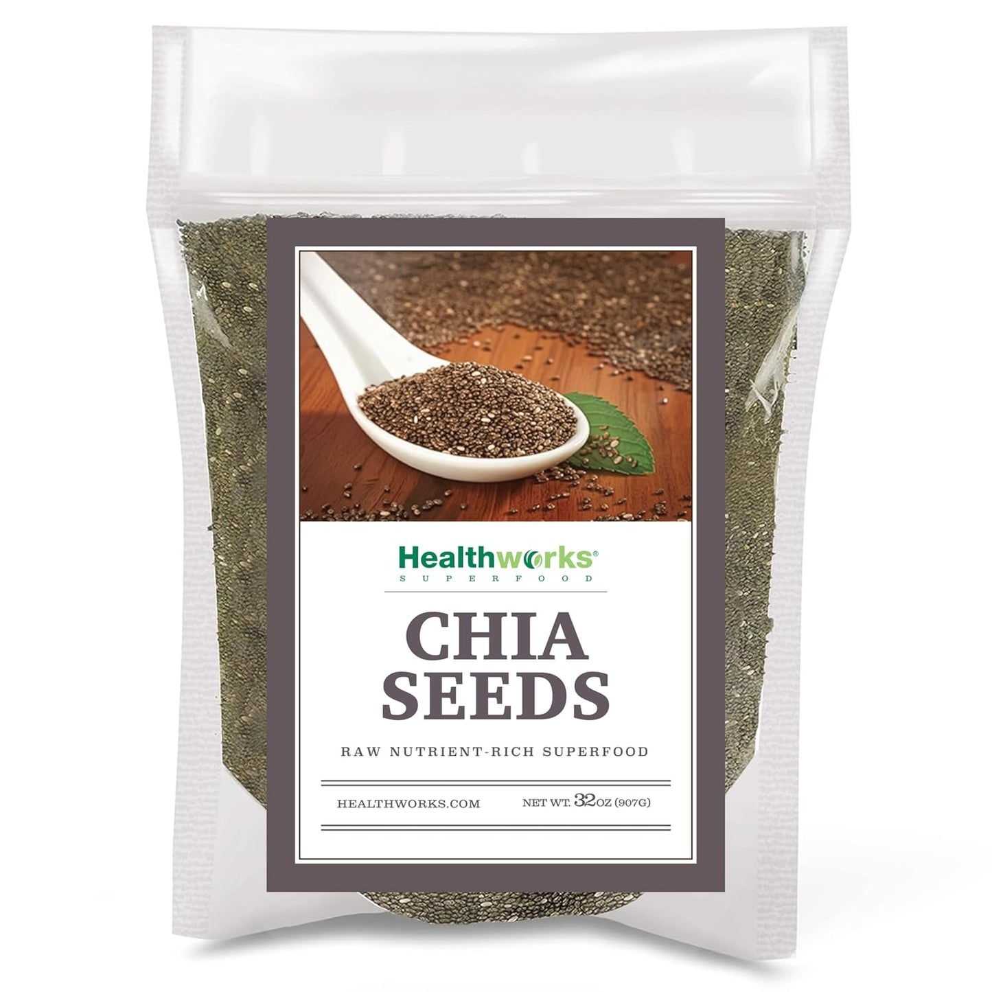 Healthworks Superfoods Raw Chia Seeds - 96 Oz / 6 Lbs - Premium & All-Natural - Contains Omega 3, Fiber & Protein - Great with Shakes, Smoothies & Oatmeal