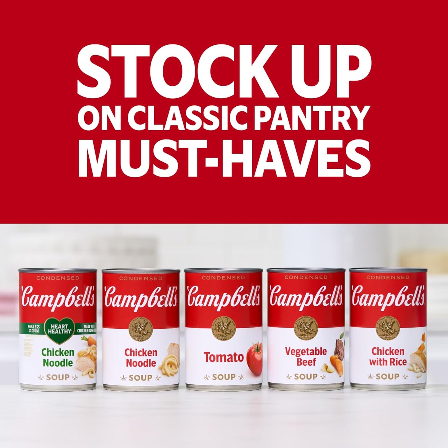 Campbell's Condensed Chicken Noodle Soup, 10.75 Oz Can, Pack of 4