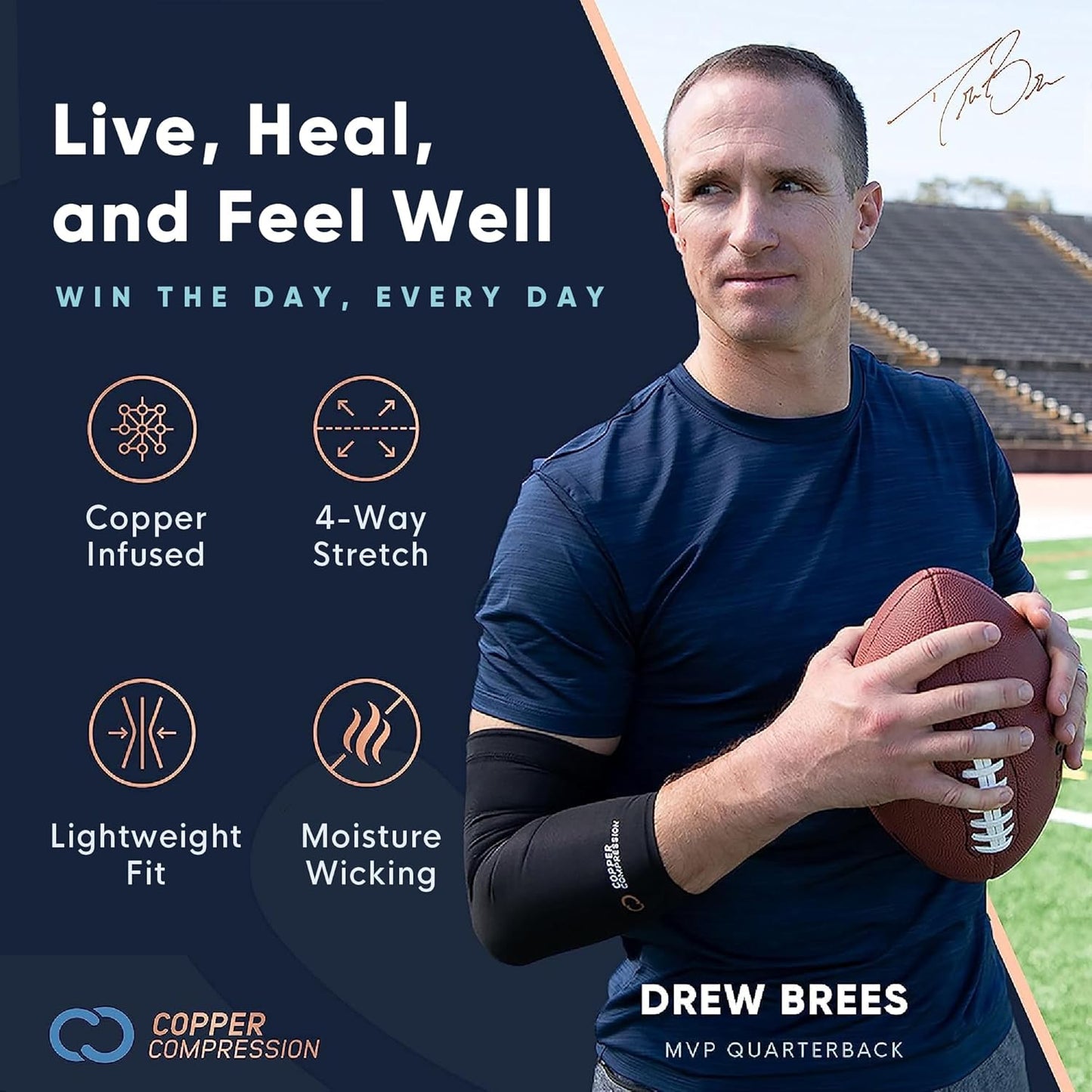 Copper Compression Advanced Wrist Brace - Copper Infused Adjustable Orthopedic Support