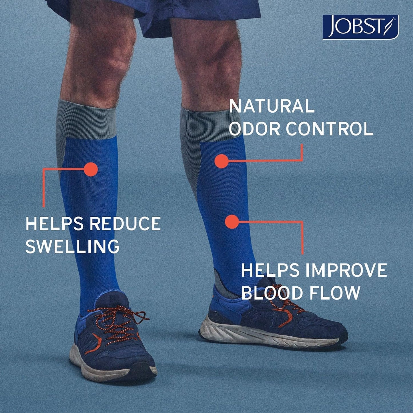 JOBST Sport 20-30 mmHg Knee High Compression Socks