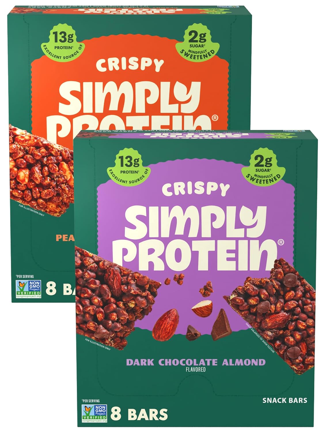 Simply Protein Crispy Vegan Protein Bars Variety Pack