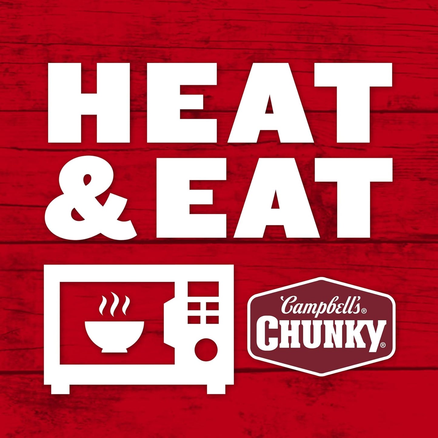 Campbell's Chunky Sirloin Burger with Country Vegetable Beef Soup, 16.3 oz Cans (Pack of 8)