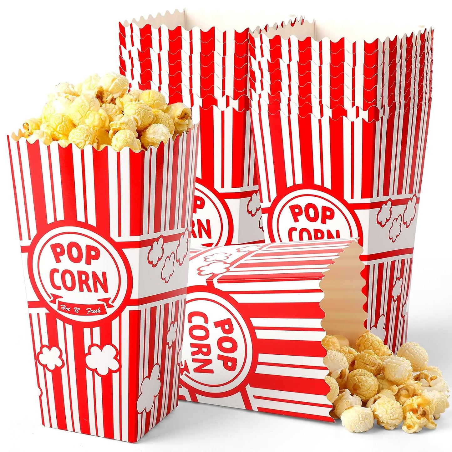 VOISEN Paper Popcorn Bags, 200 Pack, 1oz Individual Servings for Popcorn Machines