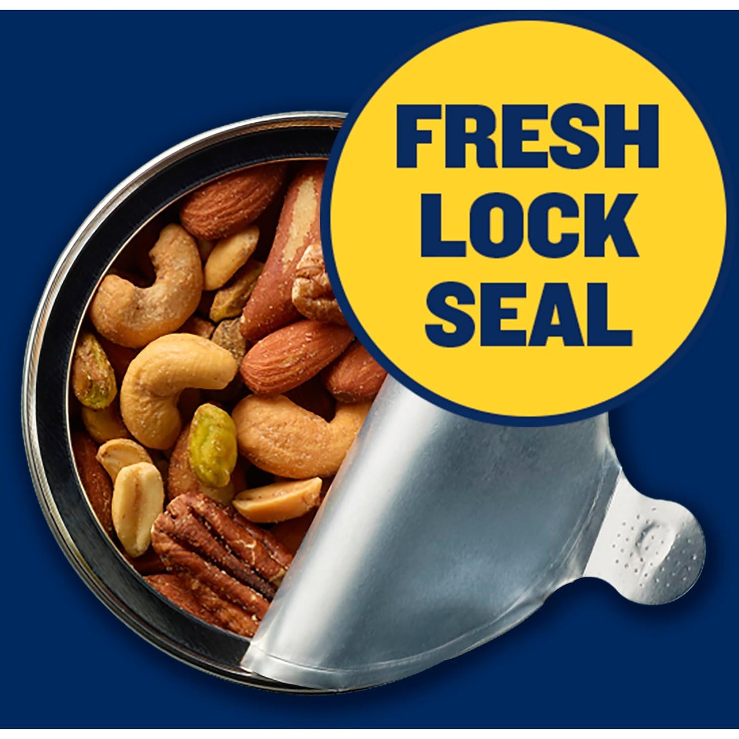 Deluxe Mixed Nuts, Cashews, Almonds, Brazil Nuts, Pistachios, Pecans, Lightly Salted, 15.25 oz Canister