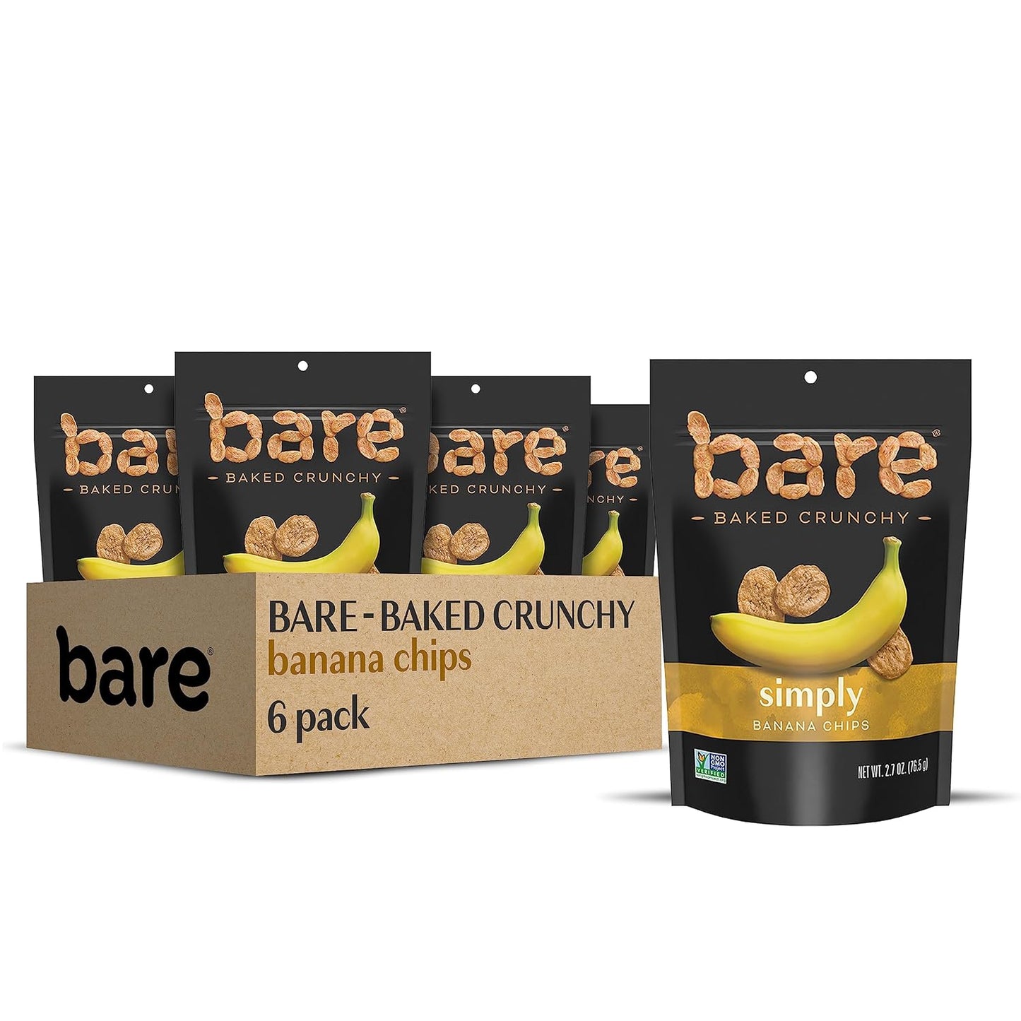 Bare Baked Crunchy Fruit Variety Pack, 16 Count, 0.53 Ounce Bags