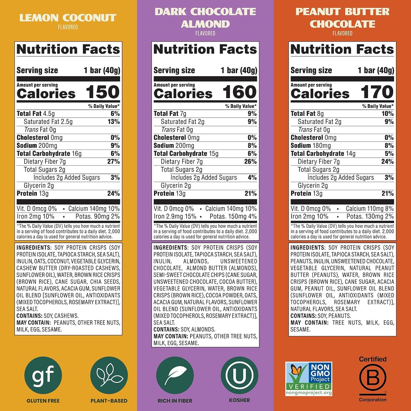 Simply Protein Crispy Vegan Protein Bars Variety Pack