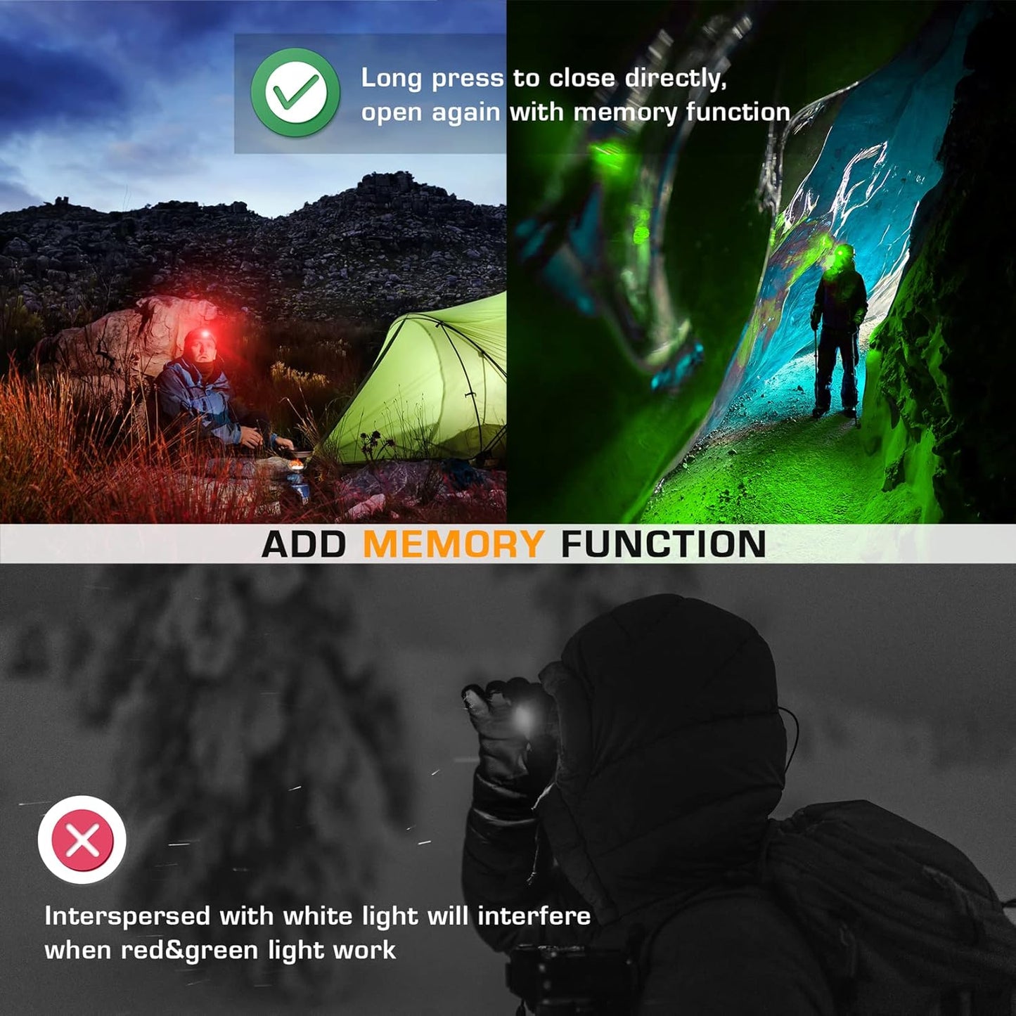 EverBrite Headlamp, 5 Pack Kids Headlamp with Red Light and Memory Function, Head Lamp for Adults and Kids with 5 Modes, Bright Headlamps for Camping, Running, Christmas Gifts, Batteries Included