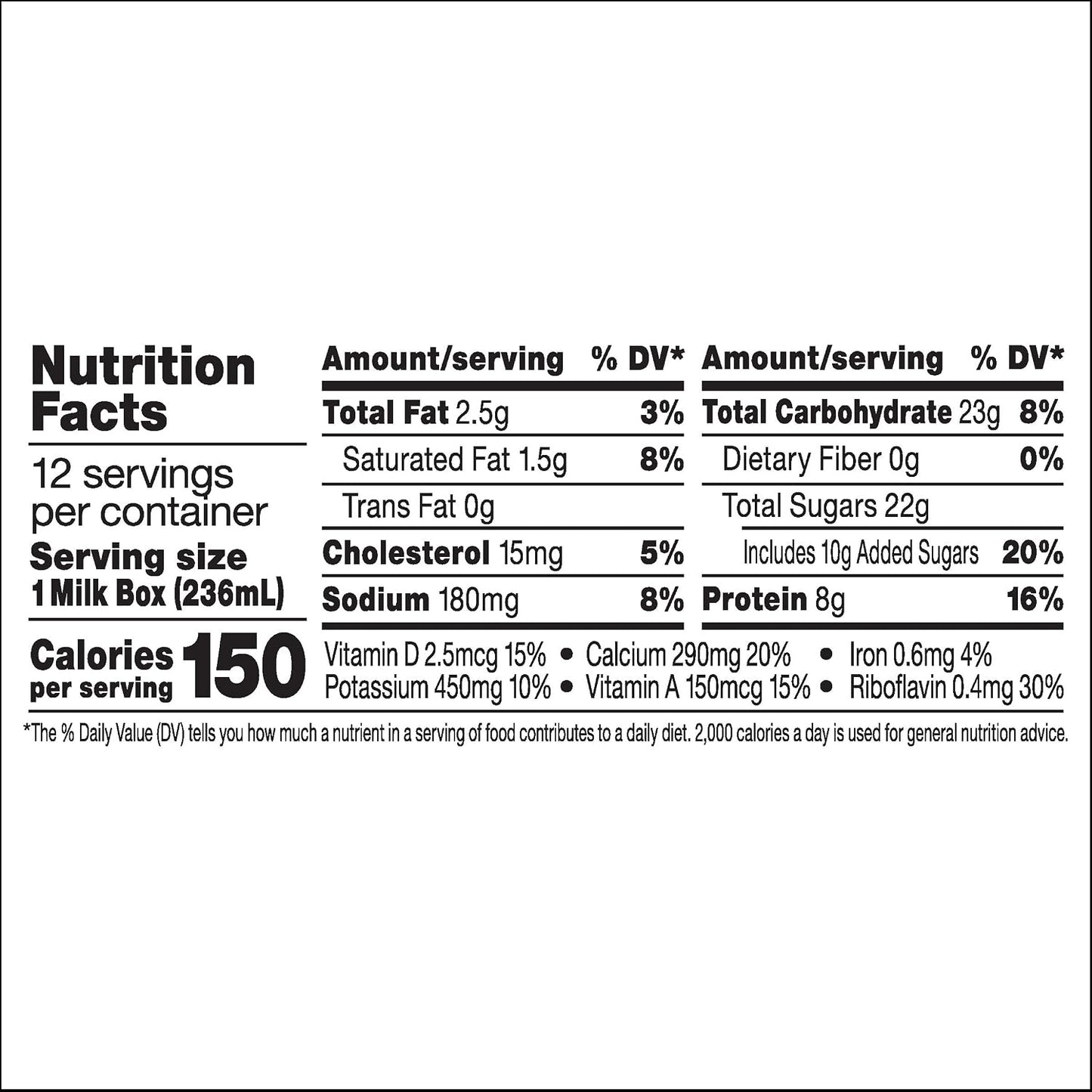 Horizon Organic Shelf Stable 1% Lowfat DHA Omega-3 Chocolate Milk Boxes, Pack of 12 - 8g Protein per Serving