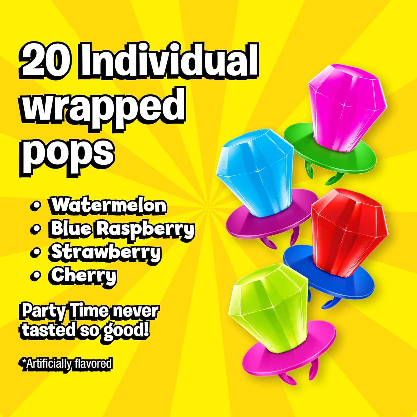 Bulk candy variety pack with assorted flavors and individually wrapped lollipops