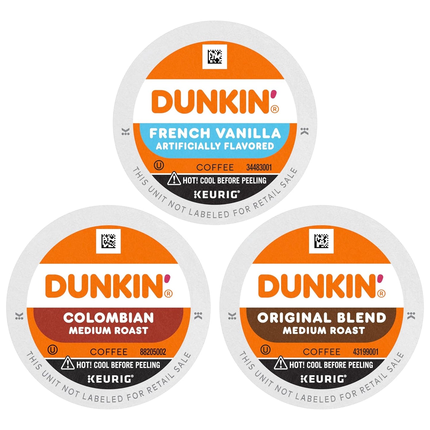 Dunkin Original Blend Coffee K-Cup Pods 10 Count Boxes Pack of 6