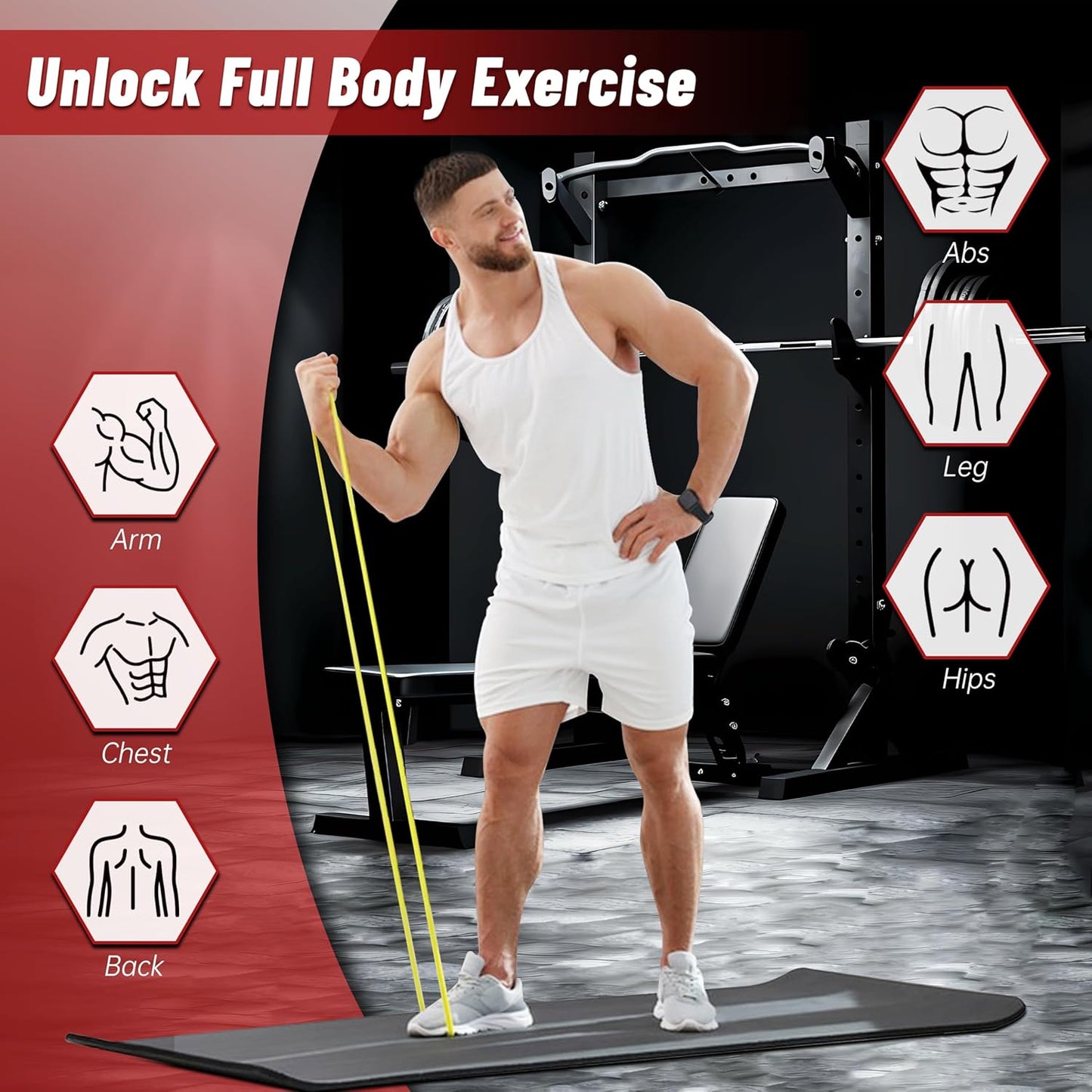 Pull Up Assistance Bands, 5-Level Resistance Bands for Full-Body Training
