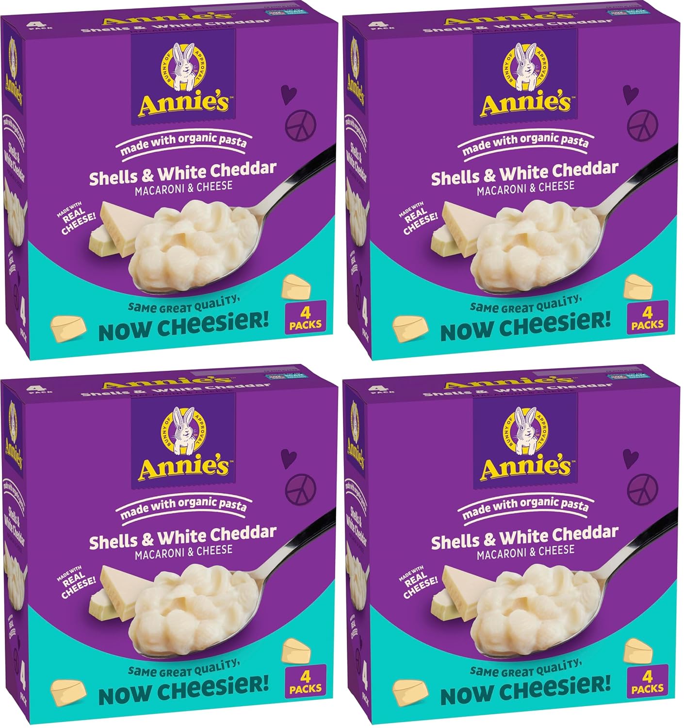 Annie's Organic Shells and White Cheddar, 6 oz, Pack of 12