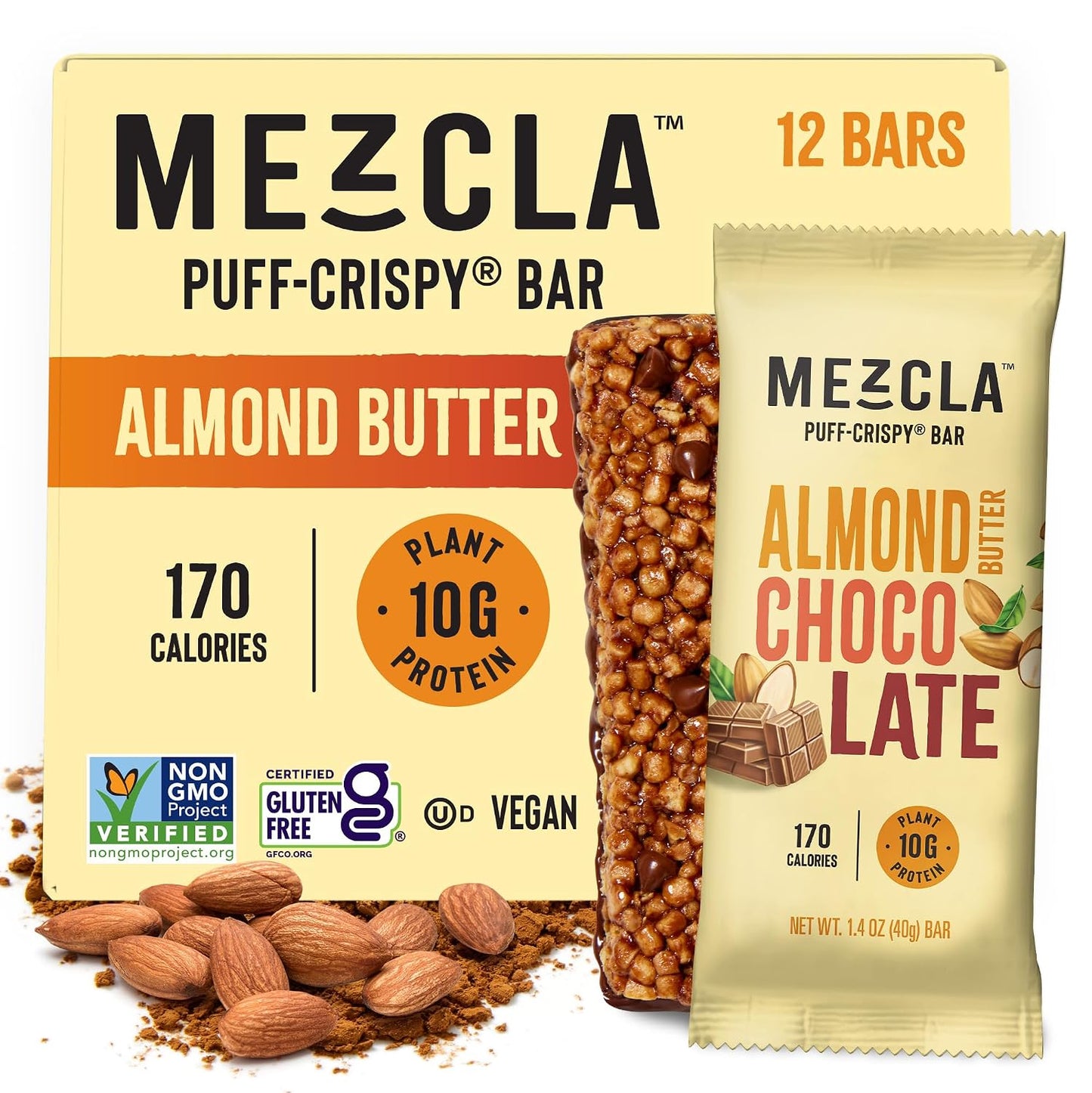 Mezcla Puff-Crispy Plant Based Protein Bars Variety Pack