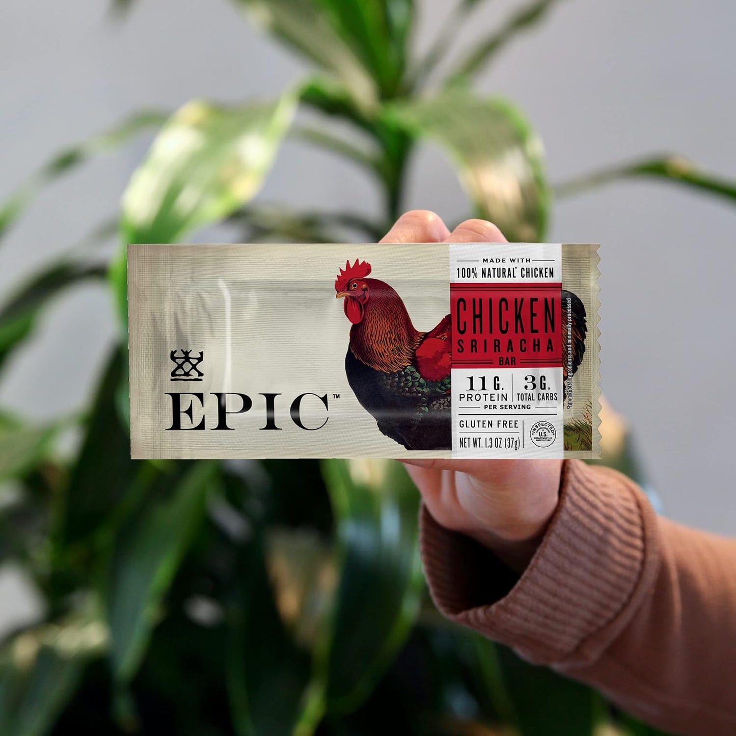 EPIC Bars, Chicken Sriracha, 12 Count, 15.6 oz, Gluten Free