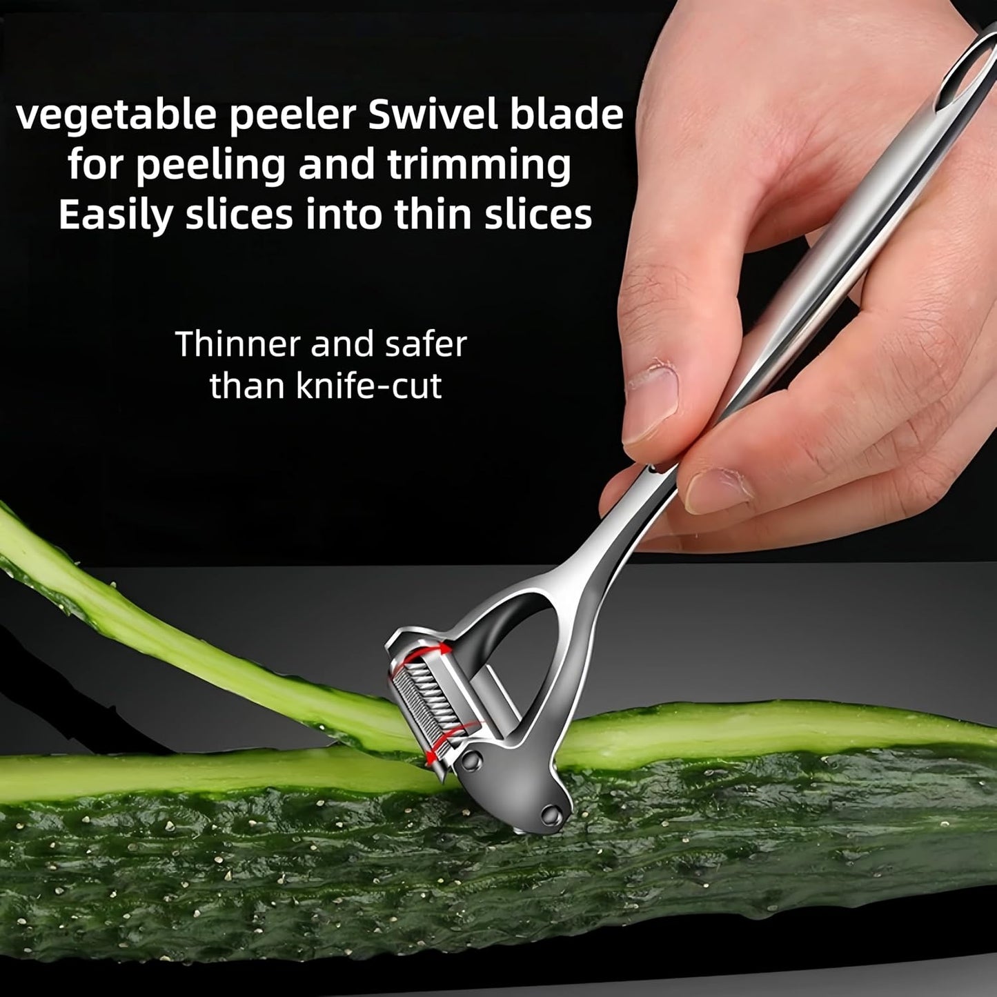 Multifunction Vegetable Peeler Julienne Peeler for Kitchen | stainless steel 2 in 1 julienne vegetable peeler for potato ,cabbage,carrot,cucumber,fruit