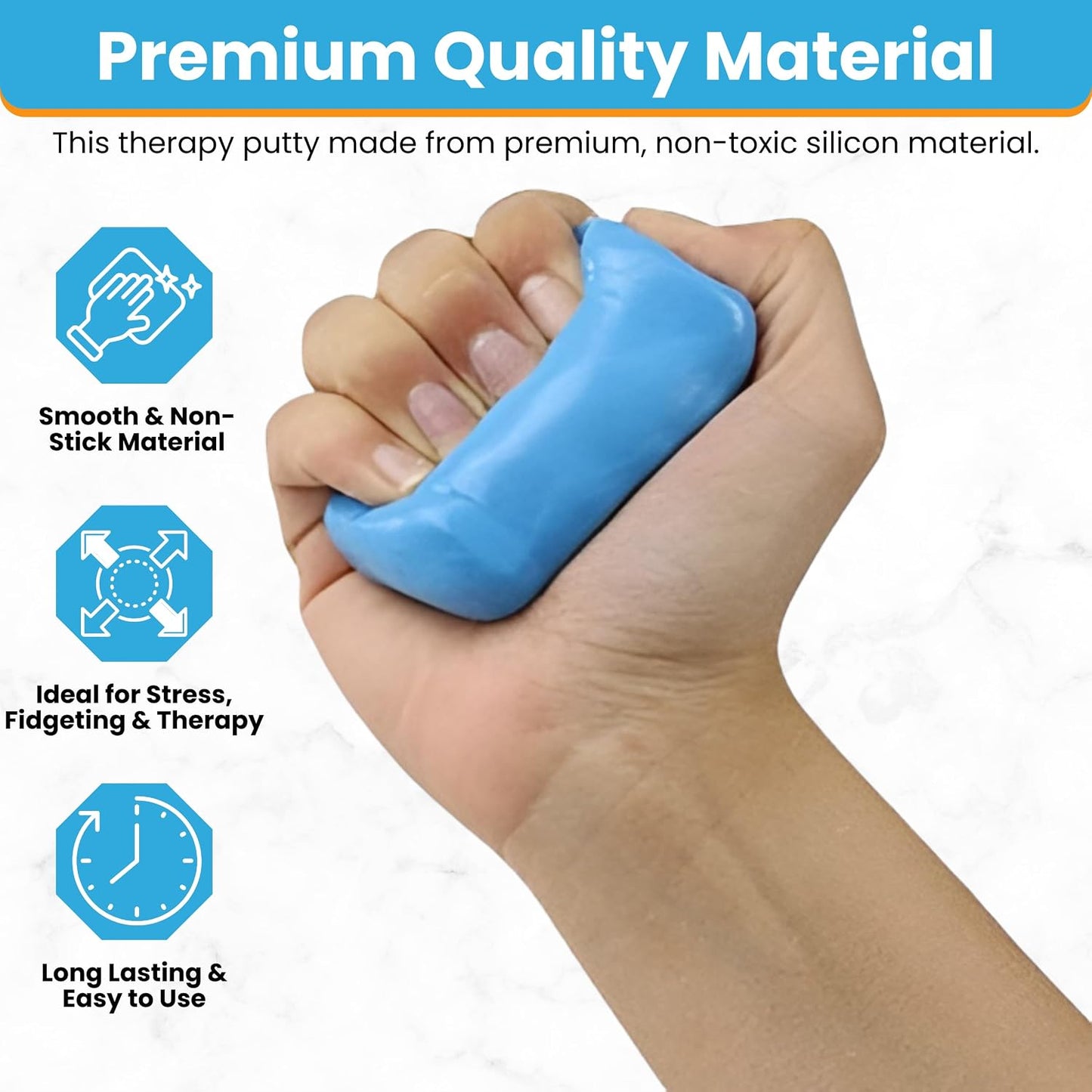 FlintRehab Therapy Putty for Teens & Adults 4 Pack