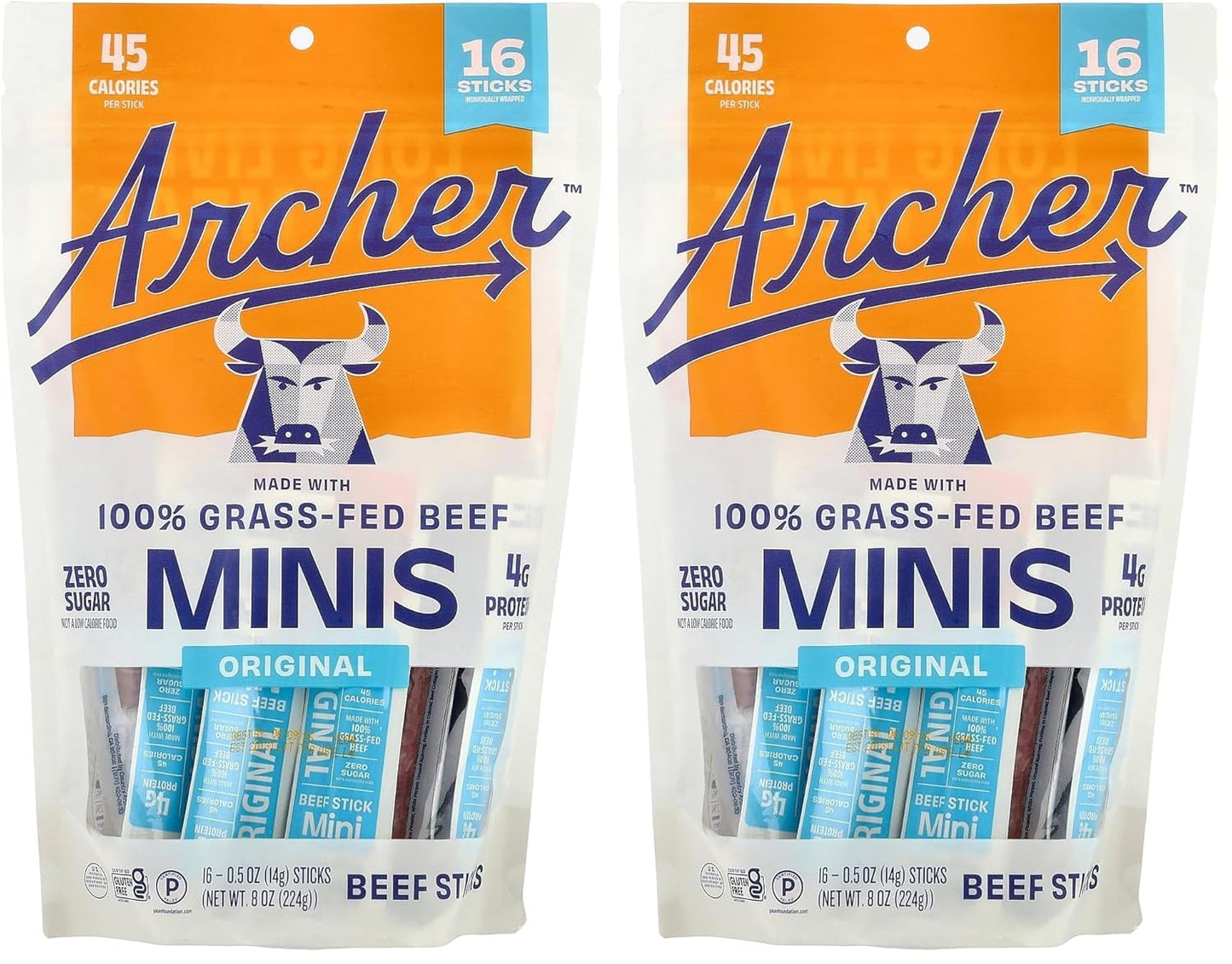 Country Archer Jerky Sticks Mini Beef Original 16 Count 8 Ounce Product Details