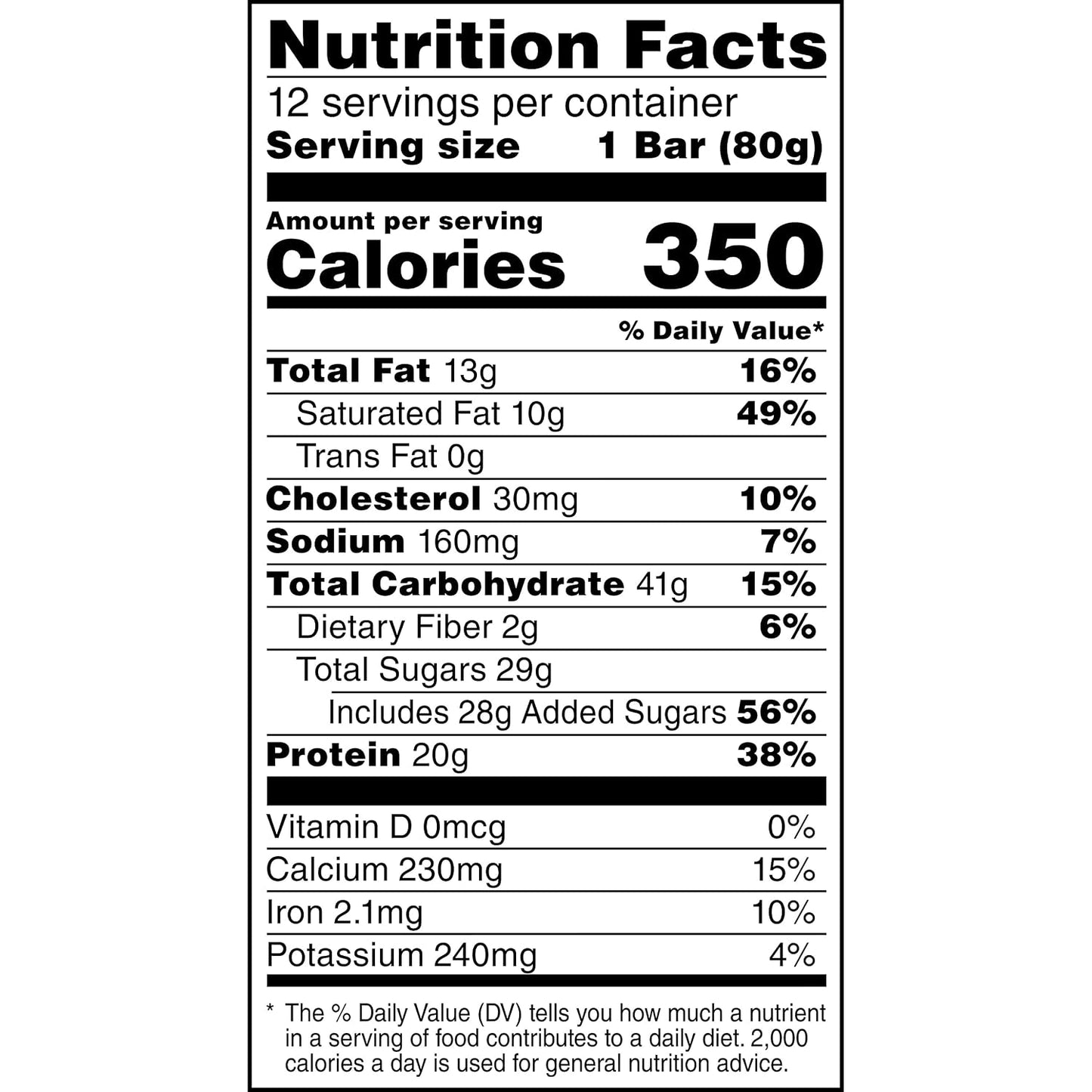 Gatorade Whey Protein Recover Bars, Chocolate Chip, 2.8 ounce, Pack of 12