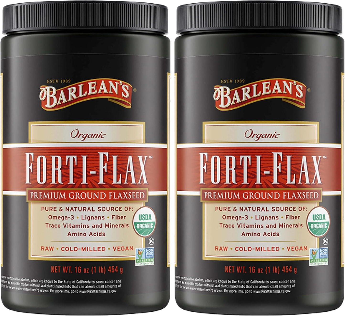 Barlean's Organic Flax Chia Coconut Seed Blend with 2,330 mg Omega 3 Fatty Acids, Fiber Supplement with Whole Chia Seeds and Ground Flaxseed, 12 oz
