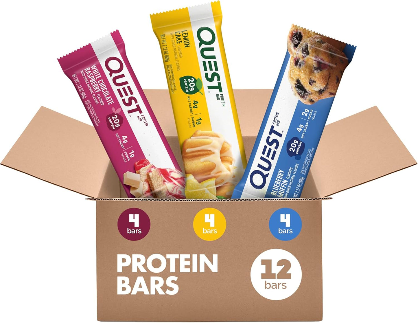 Quest Nutrition Ultimate Variety Pack Protein Bars, 12 Count, Gluten Free, Keto Friendly