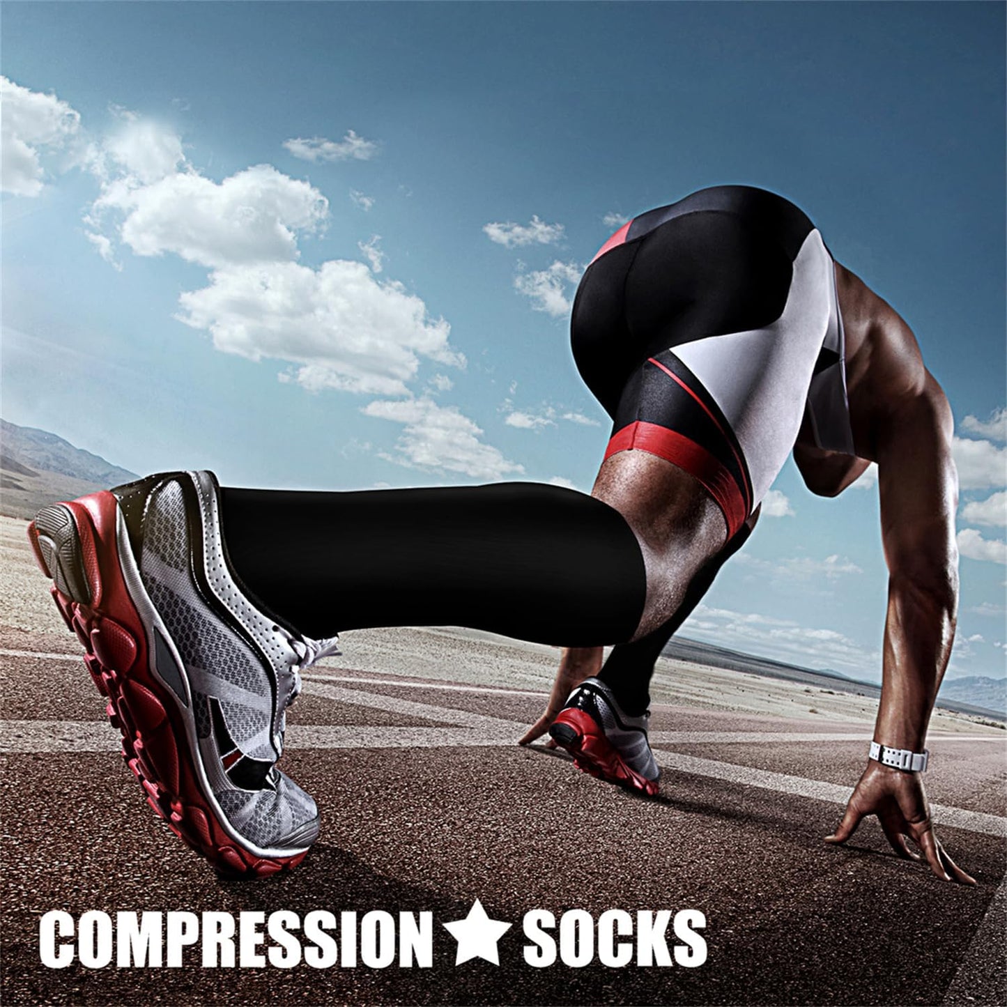 CHARMKING Compression Socks for Women and Men 15-20 mmHg