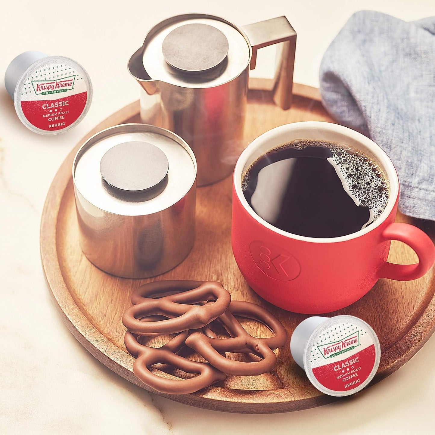 Krispy Kreme Classic Medium Roast Coffee K-Cup Pods 48 Count