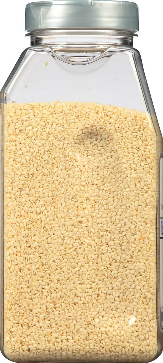McCormick Culinary Whole Sesame Seeds, 16 oz - Perfect for Noodle Dishes, Sushi, Stir-Fries, and Coating