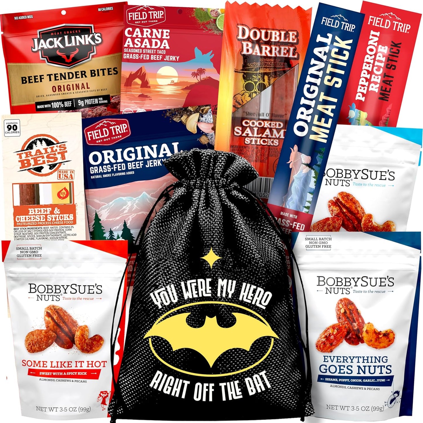 Jerky gift basket for dad, perfect for any occasion, food gift for dad