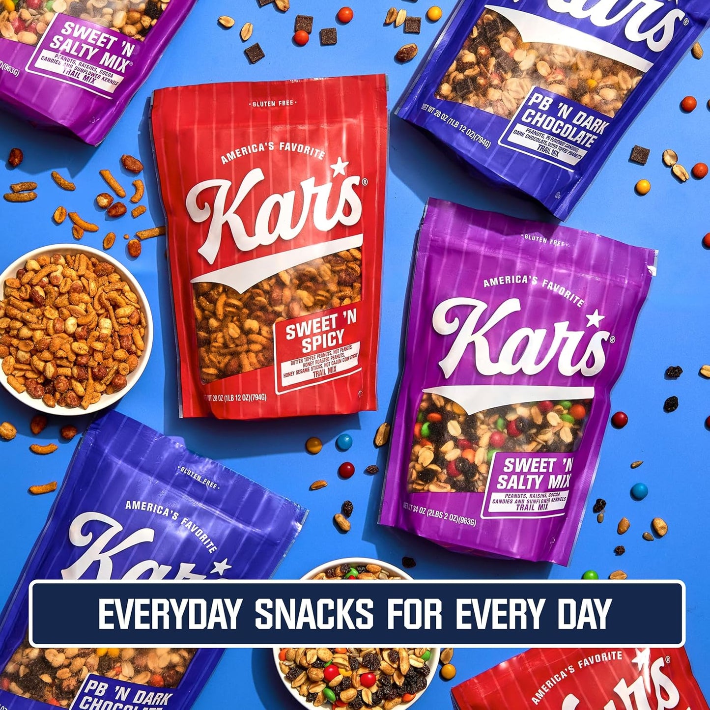 Kar's Nuts Sweet 'N Spicy Trail Mix, 28 oz Resealable Pouch, Gluten-Free Snack Mix