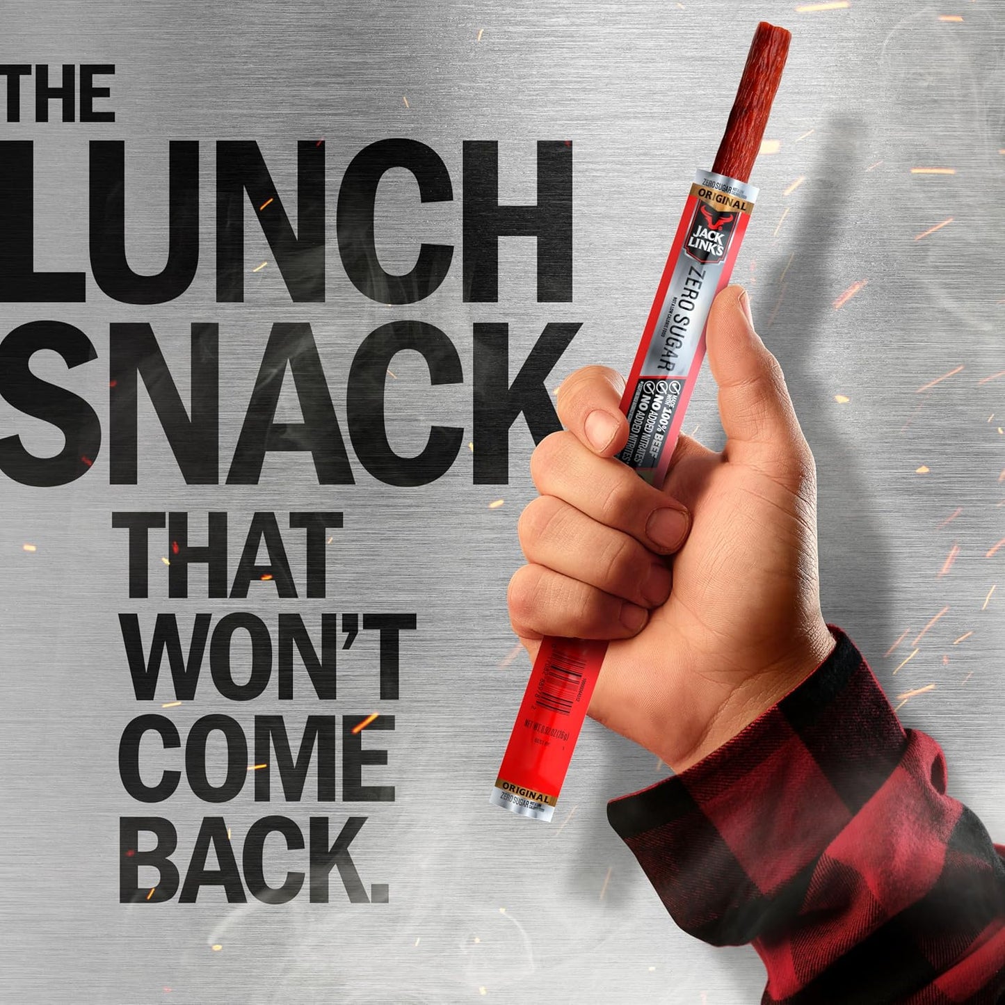 Jack Link's Zero Sugar Beef Sticks, 20 Pack, 0.92 oz, Ready to Eat Protein Snacks