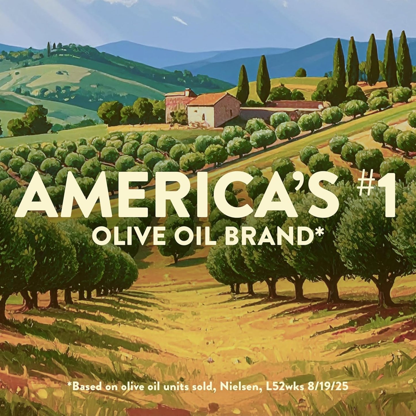 Pompeian Smooth Extra Virgin Olive Oil - 68 Fl Oz - First Cold Pressed for Cooking and Baking