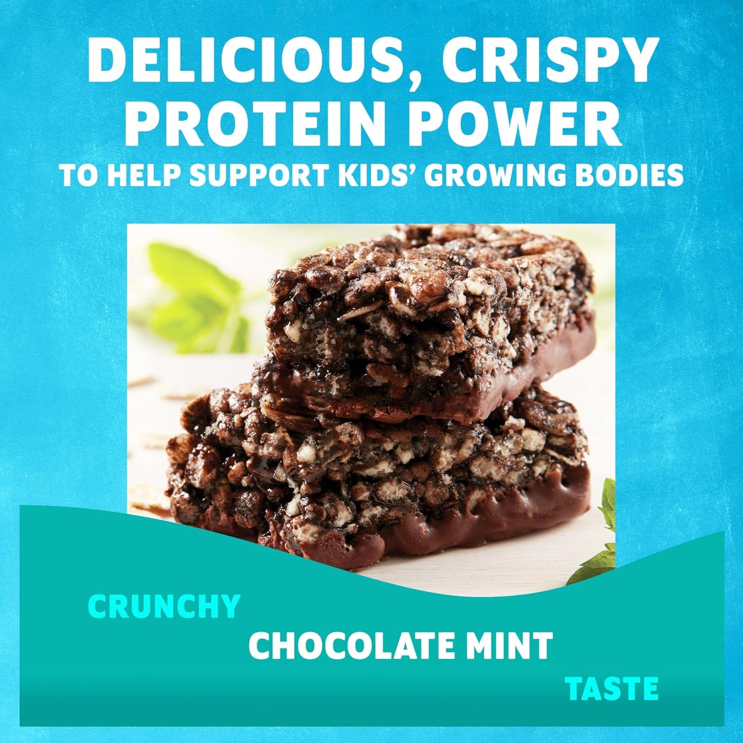 Organic Oats Chocolate Flavored Mint Crispy Snack Bars 15 Pack