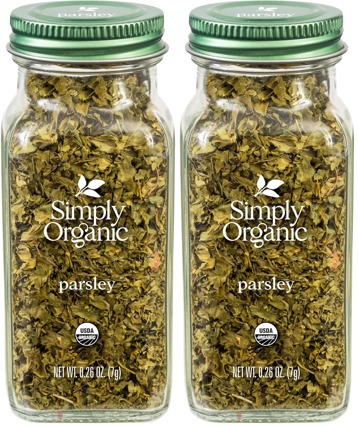 Simply Organic Italian Parsley Organic Flakes 0.26-Ounce Jar Kosher Fresh Green-Leafy Taste