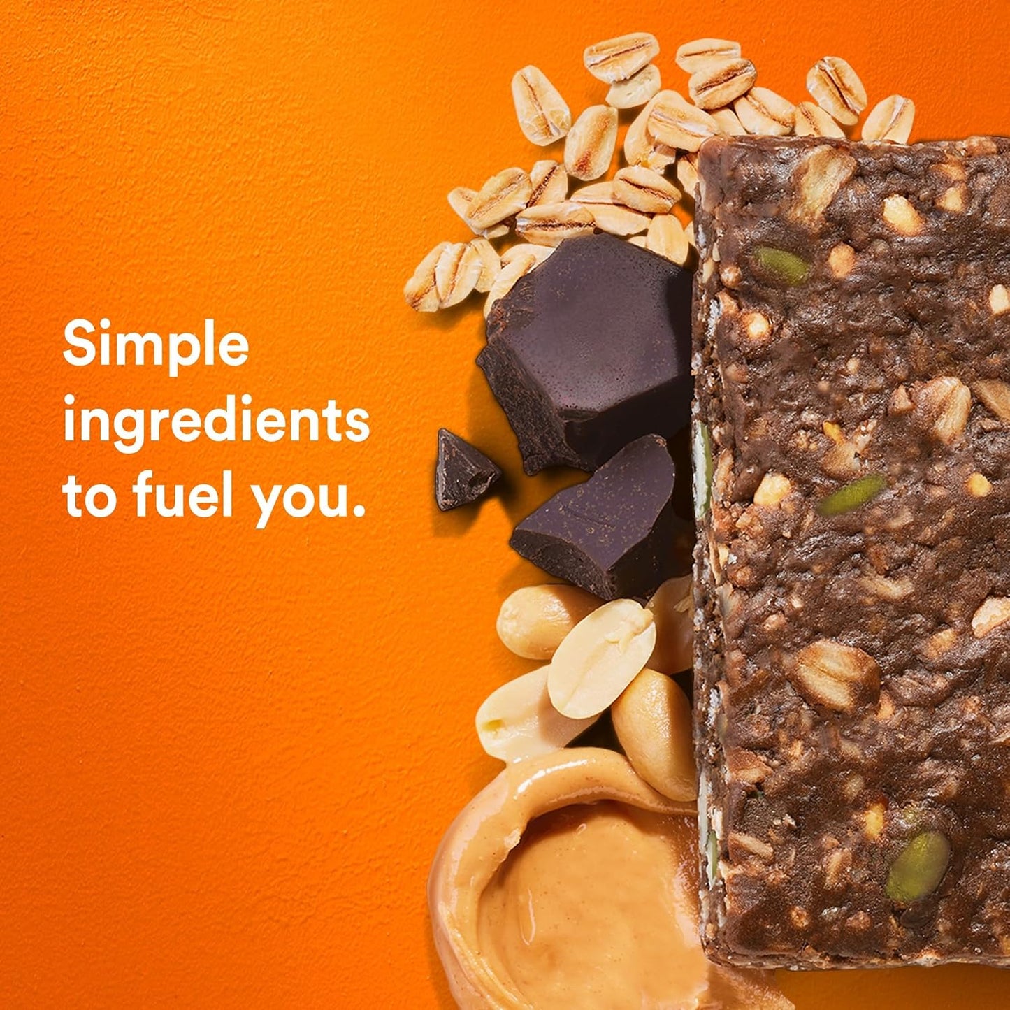 RXBAR Nut Butter and Oat Protein Bars, 12 Count, Dark Chocolate Peanut Butter, 23.2oz Box