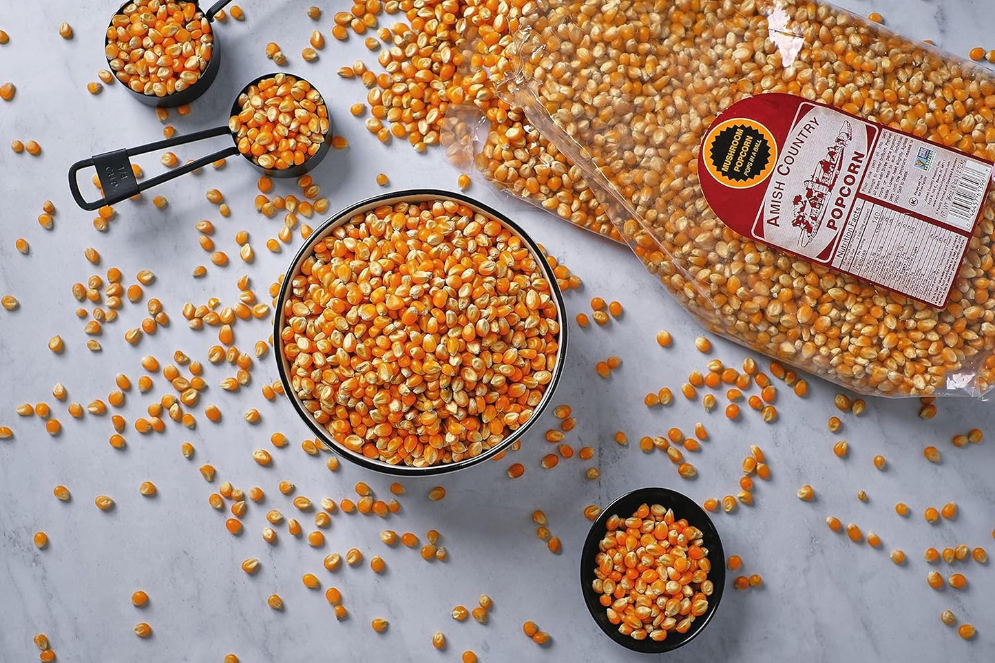Amish Country Popcorn, 6 lb Bag, Mushroom Popcorn Kernels, Old Fashioned, Non-GMO, Gluten Free