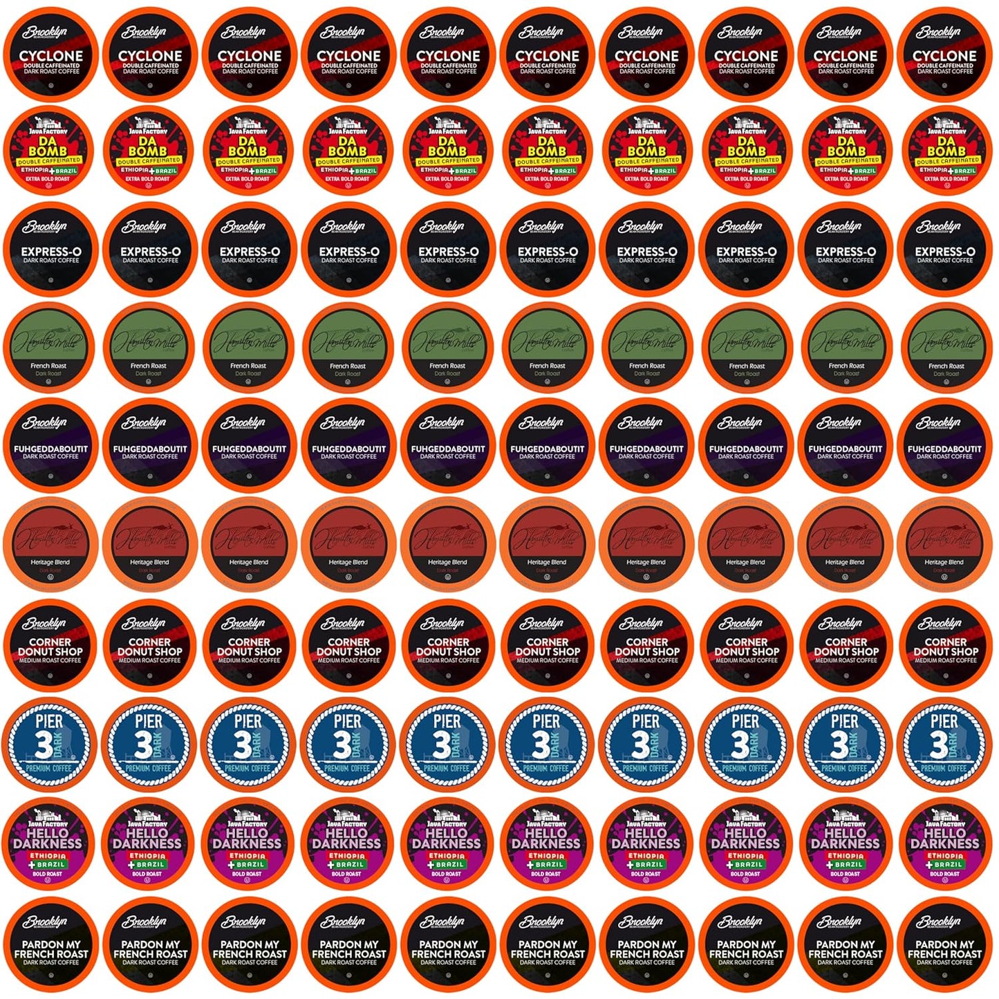 Two Rivers Coffee Flavored Coffee Pods Compatible with Keurig K Cup Brewers Variety Pack